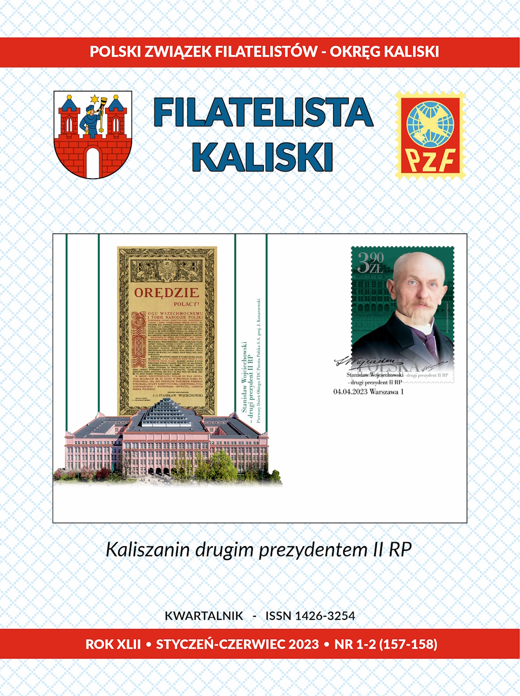 Filatelista Kaliski 157-158/2023 okładka