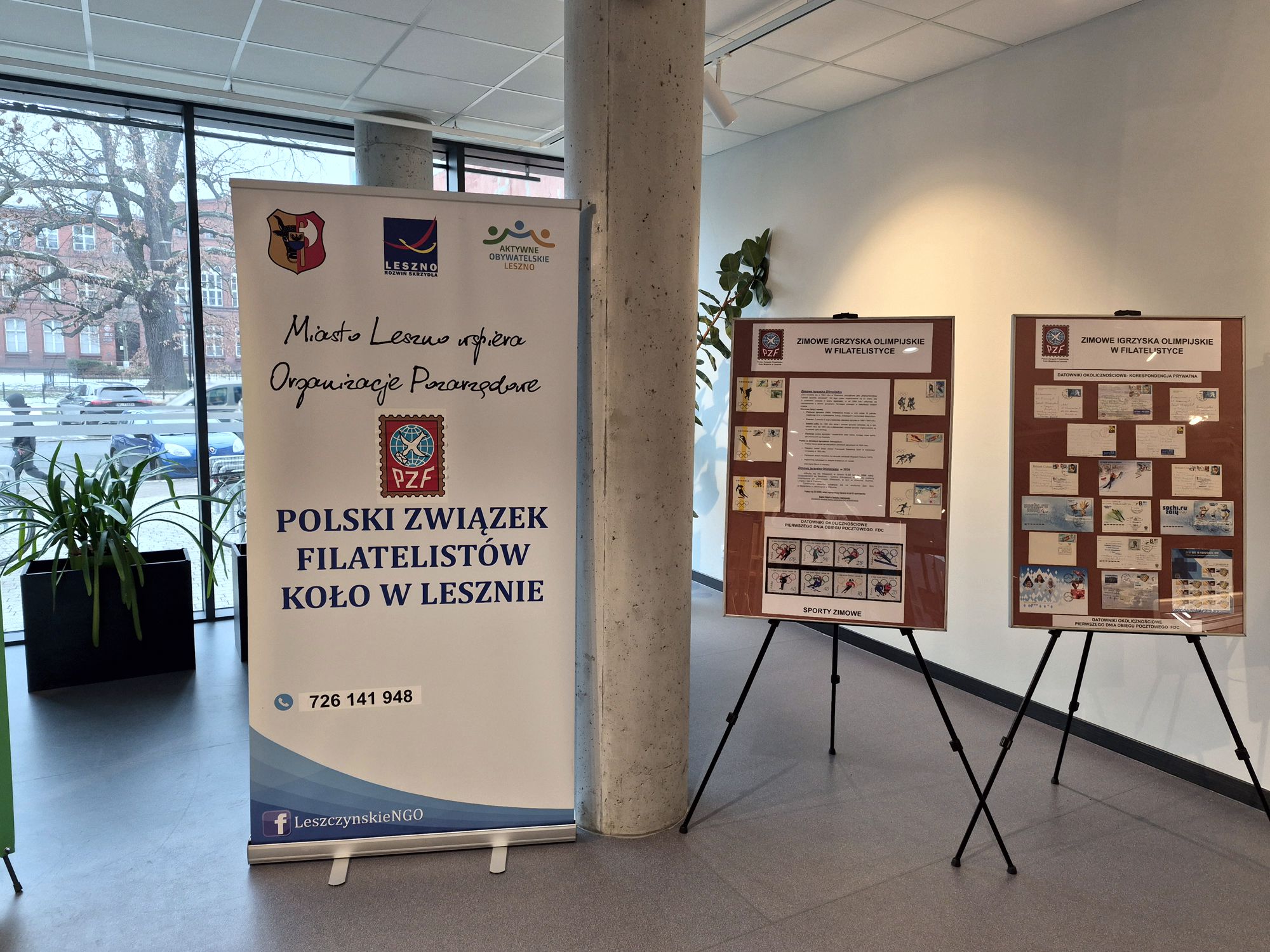 Olimpijski pokaz filatelistyczny w Lesznie