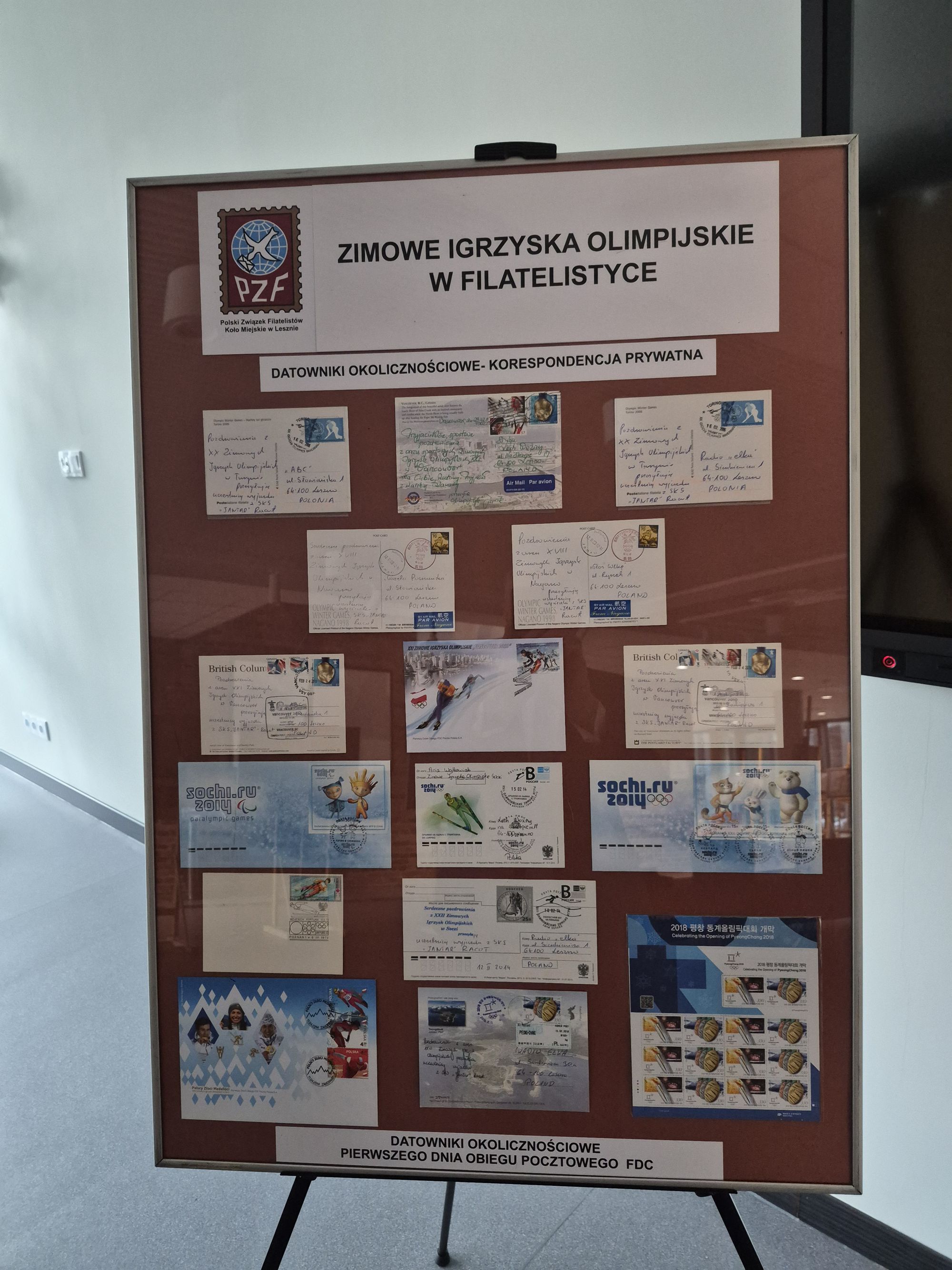 Olimpijski pokaz filatelistyczny w Lesznie