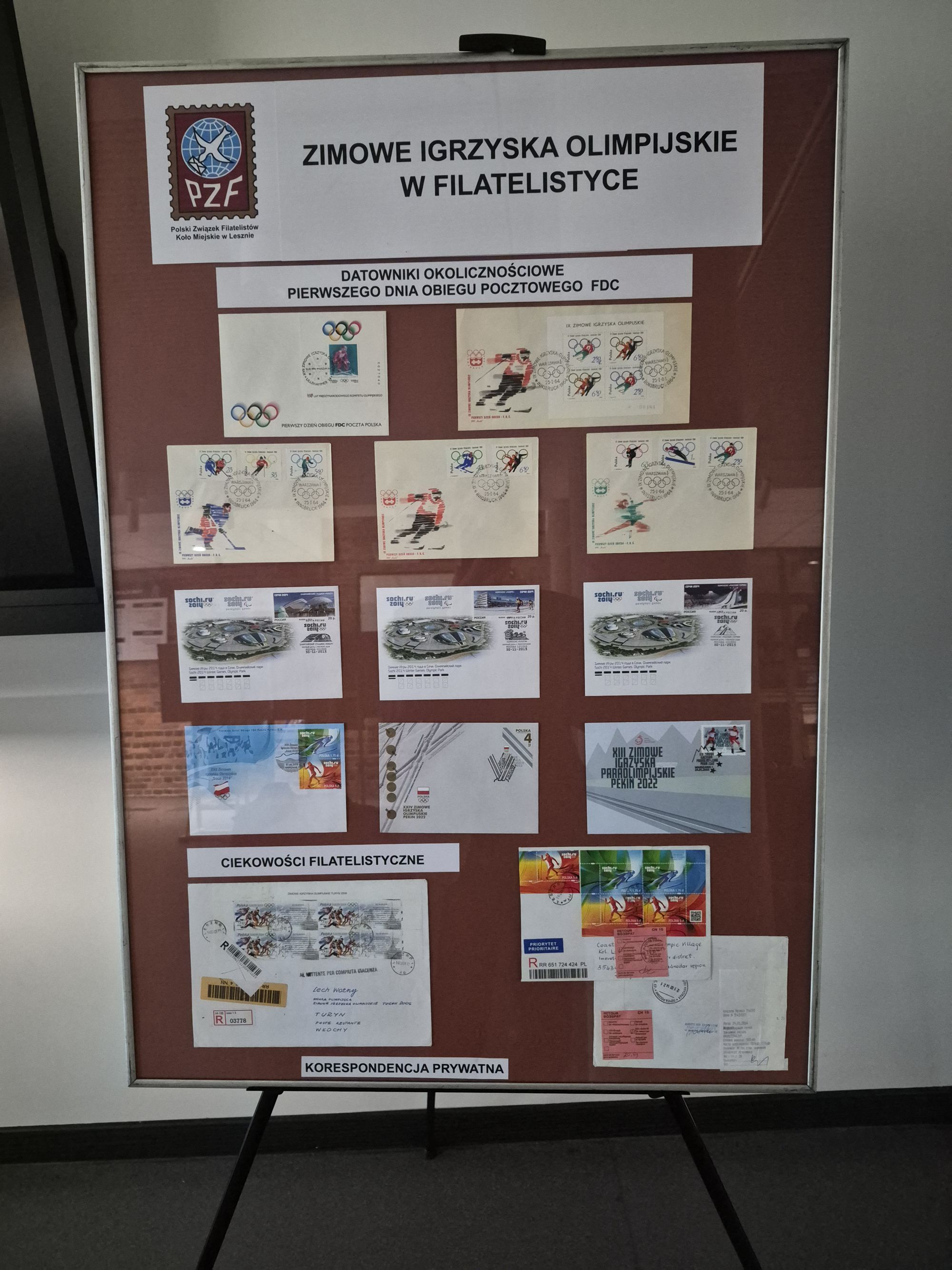 Olimpijski pokaz filatelistyczny w Lesznie