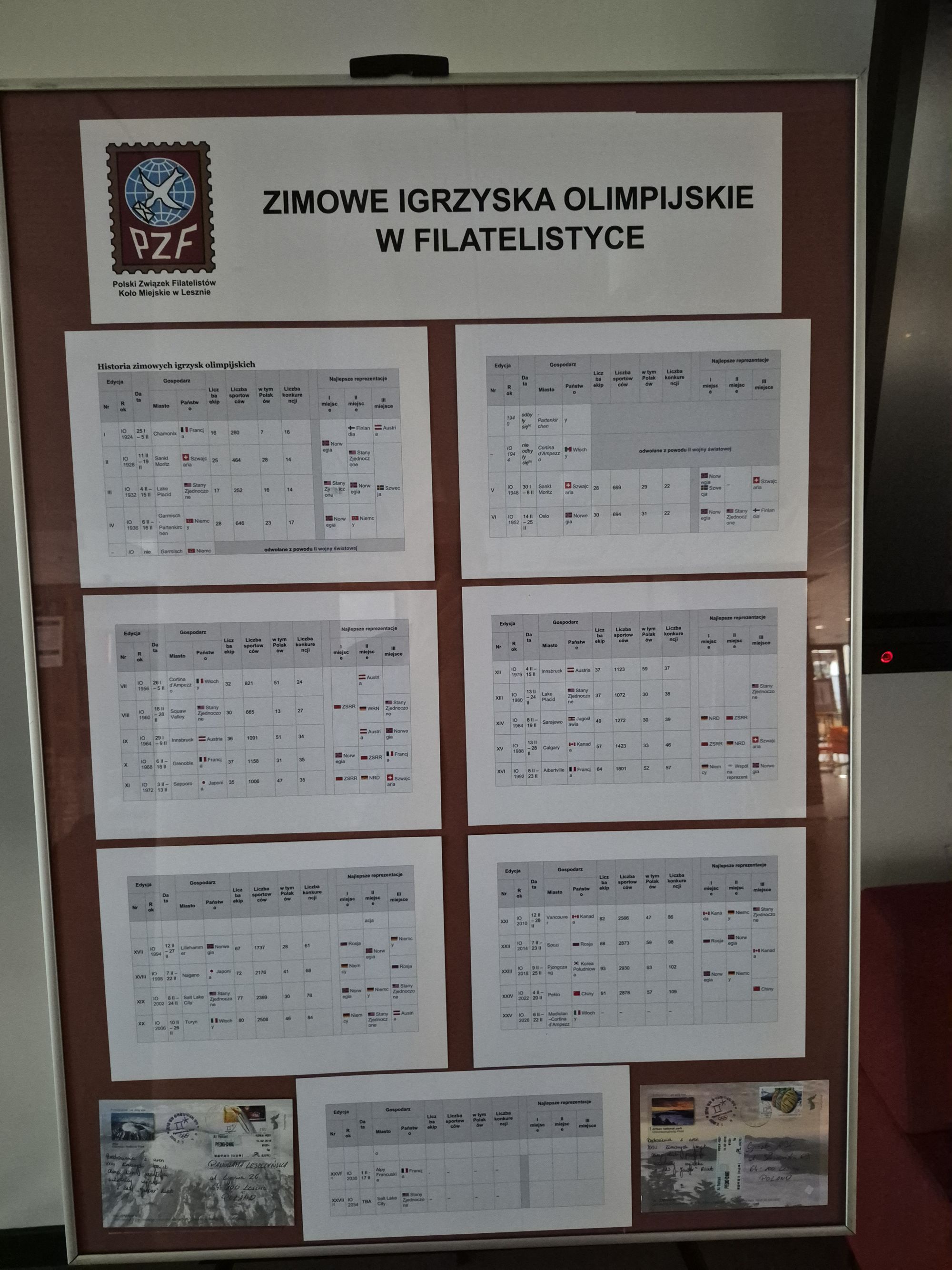 Olimpijski pokaz filatelistyczny w Lesznie