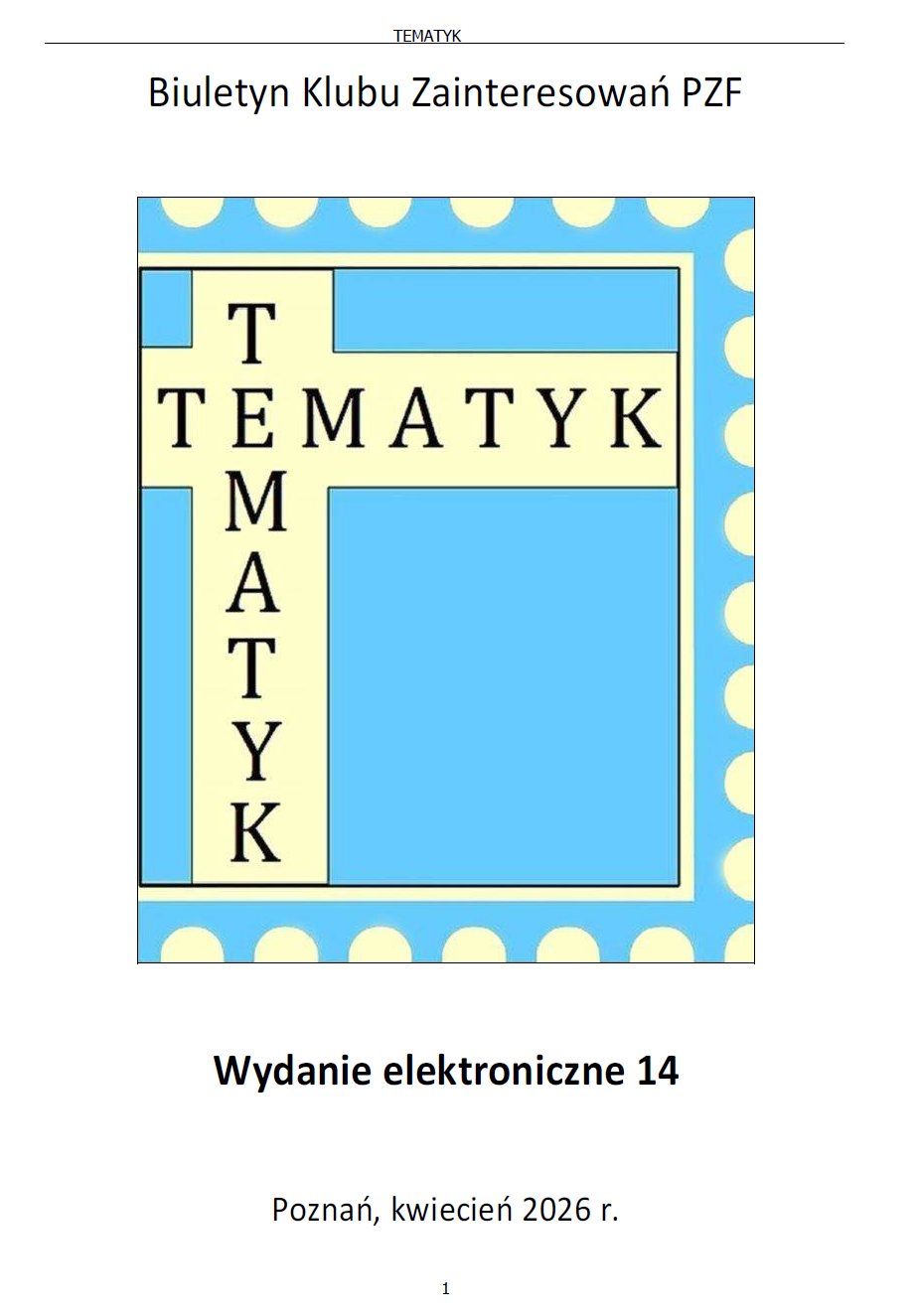 Tematyk, wydanie elektroniczne nr 14