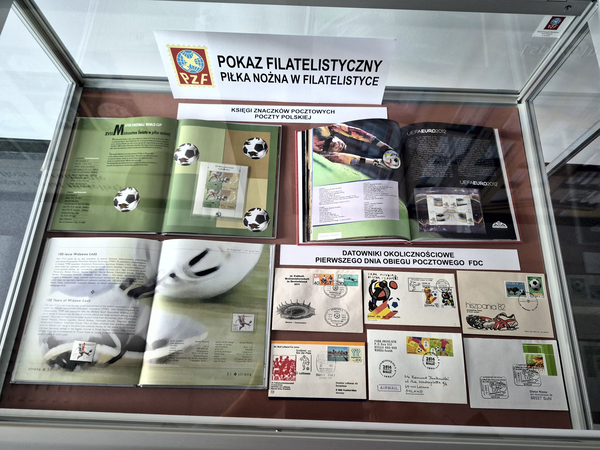 Pokaz filatelistyczny w Lesznie - Piłka nożna
