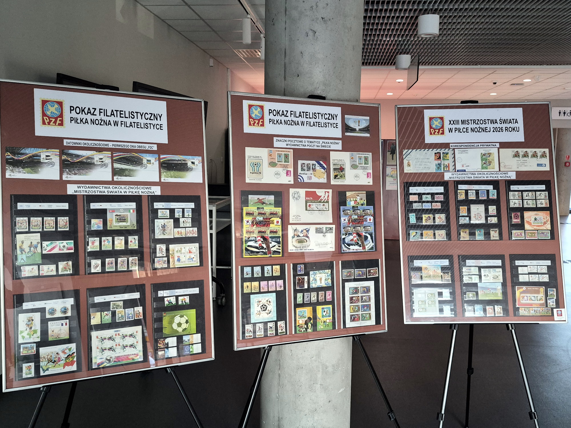 Pokaz filatelistyczny w Lesznie - Piłka nożna
