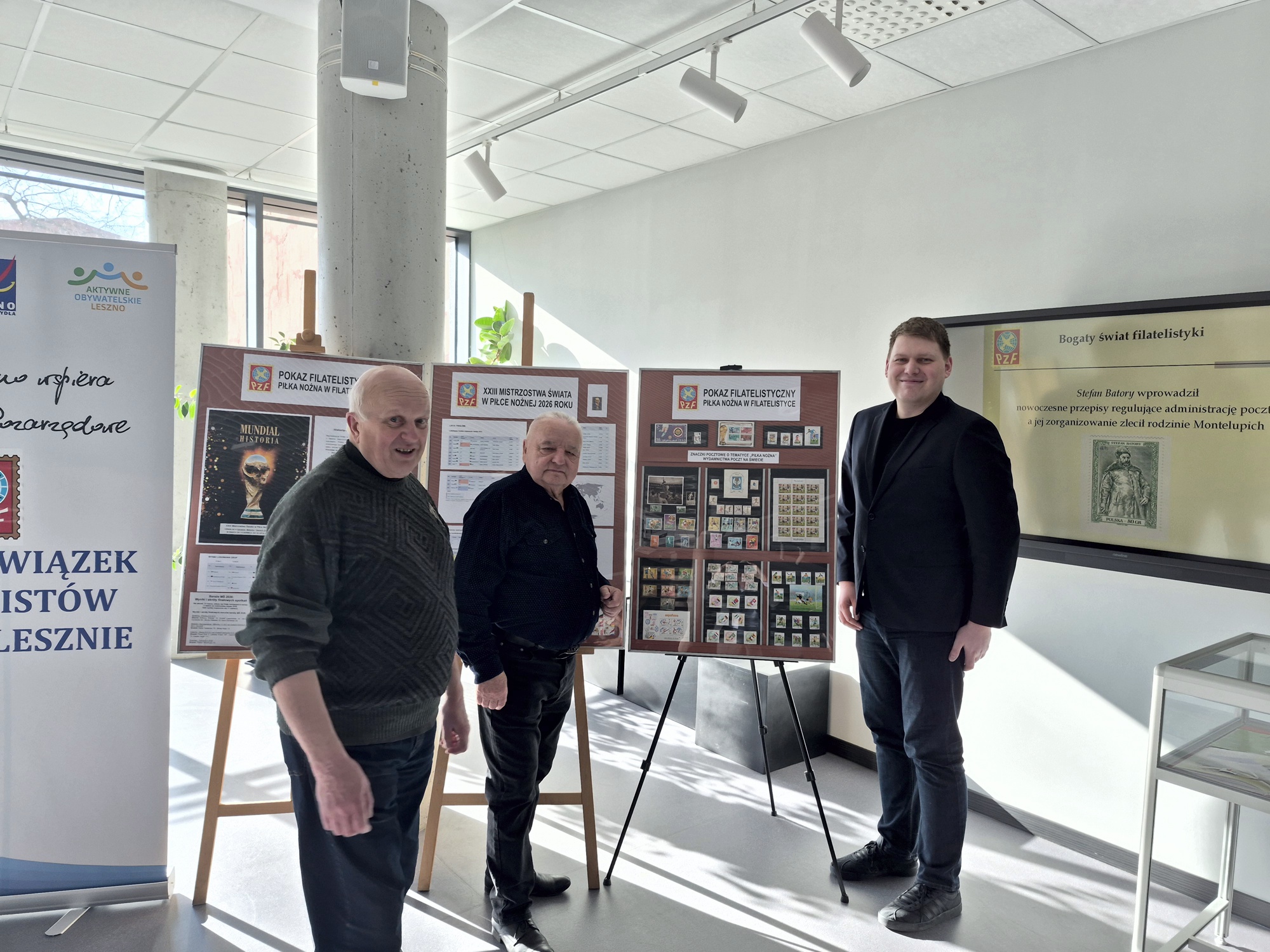 Pokaz filatelistyczny w Lesznie - Piłka nożna